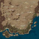Детализированное изображение мини-карты пустыни в PUBG